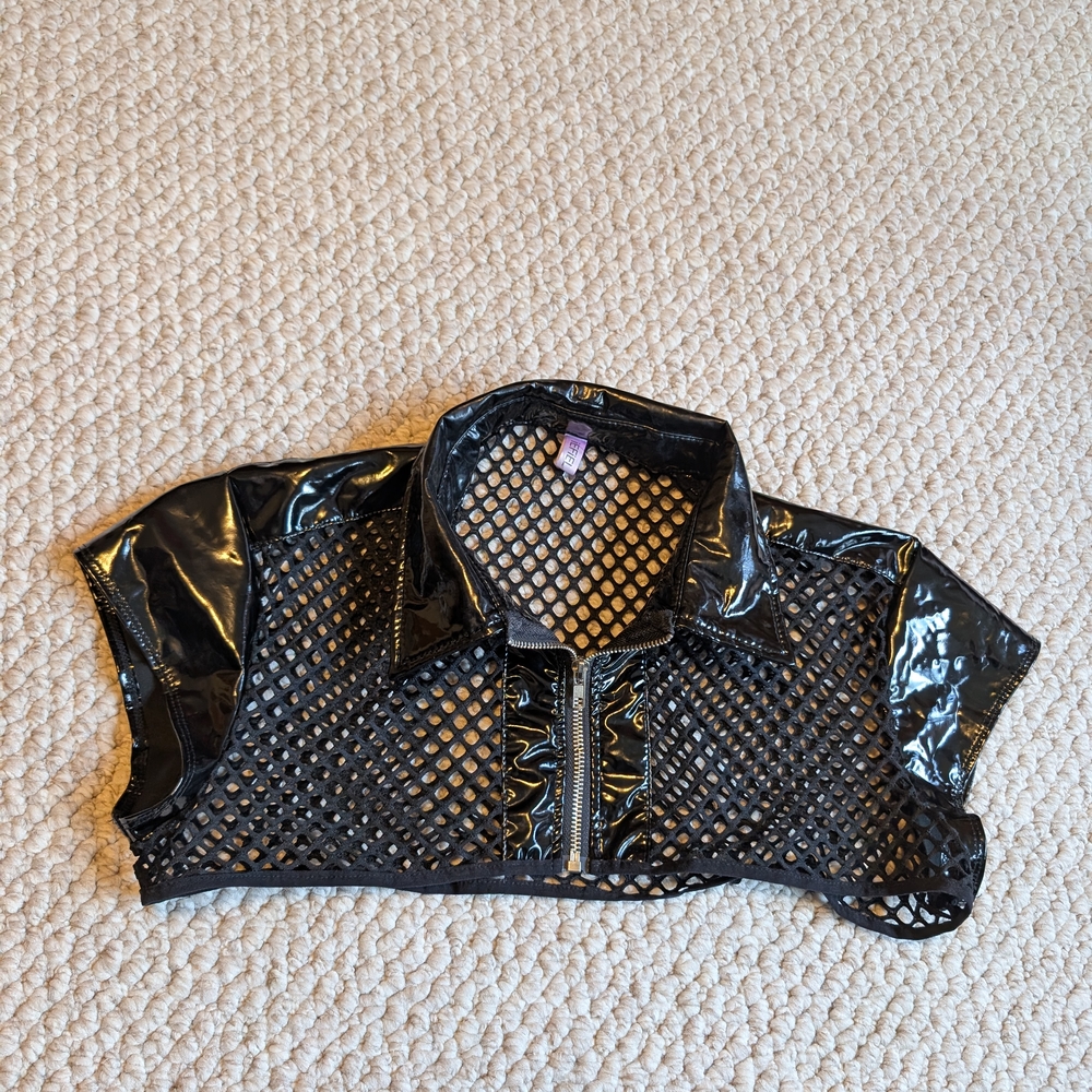 Black Mesh Top